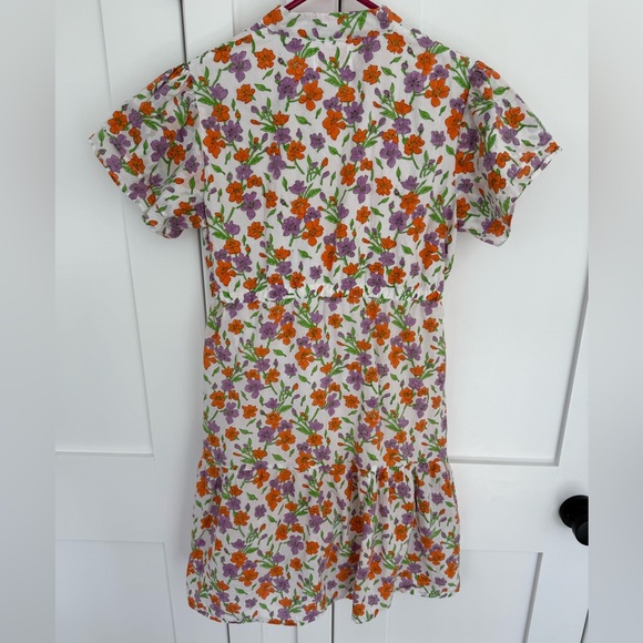 Victoria Dunn Floral Dress with Orange and Purple Accents - Picture 5 of 6